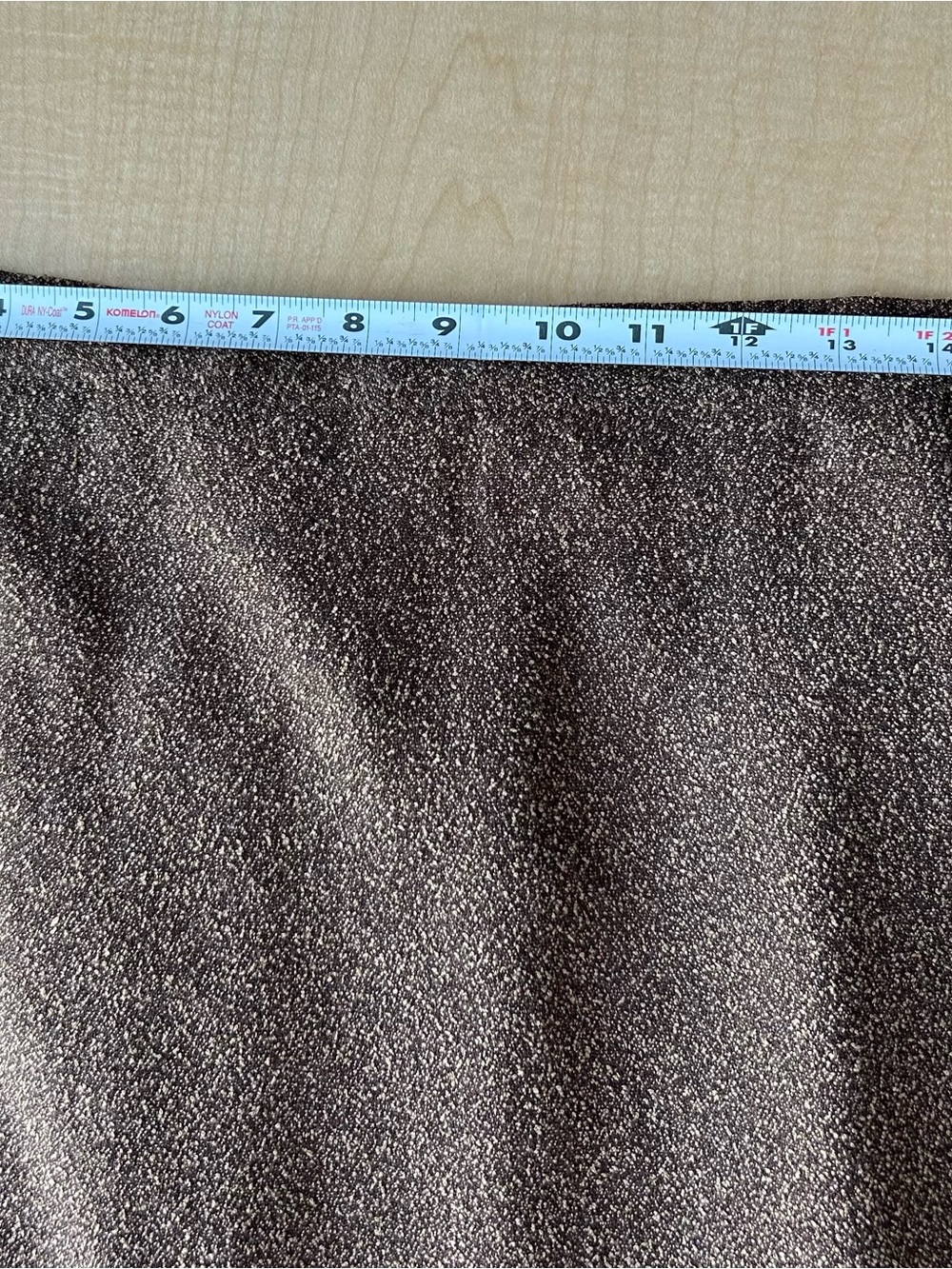 Y2K White Stag Brown Speckled Marled Knit Midi Skirt - Size 18W - Grunge Y2K - Picture 8 of 9